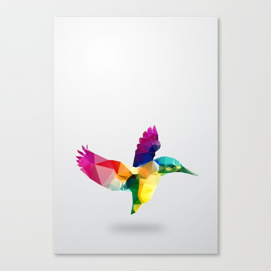 Bird. Glass animal series Canvas Print