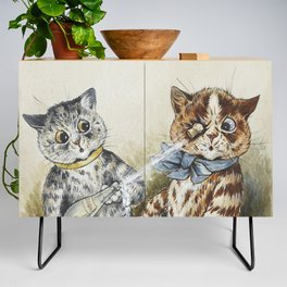 Pop! Eccentric Cats of Louis Wain Art Prints Credenza