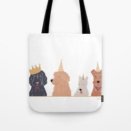 party dogs birthday card Tote Bag