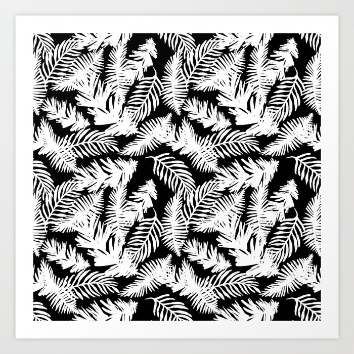 Aloha - Palm Leave Pattern - Mix & Match Art Print