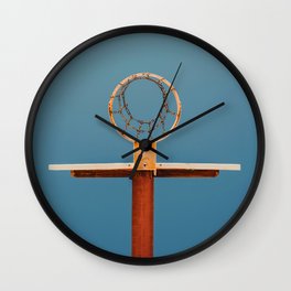 basketball hoop 5 Wall Clock