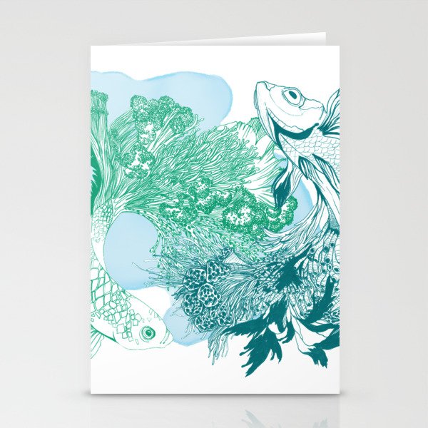 Fishy Dancers Stationery Cards