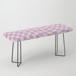 Check V - Lilac Twist — Checkerboard Print Bench