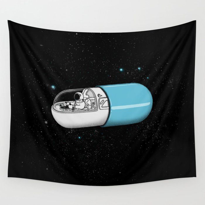 Space Capsule Wall Tapestry