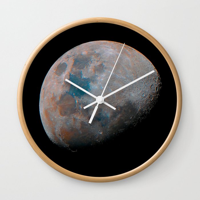 79% Mineral Moon Wall Clock