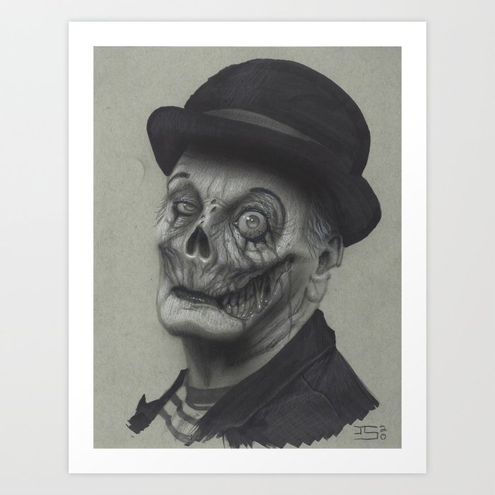 Zombie Clown Art Print by Jordu Schell | Society6