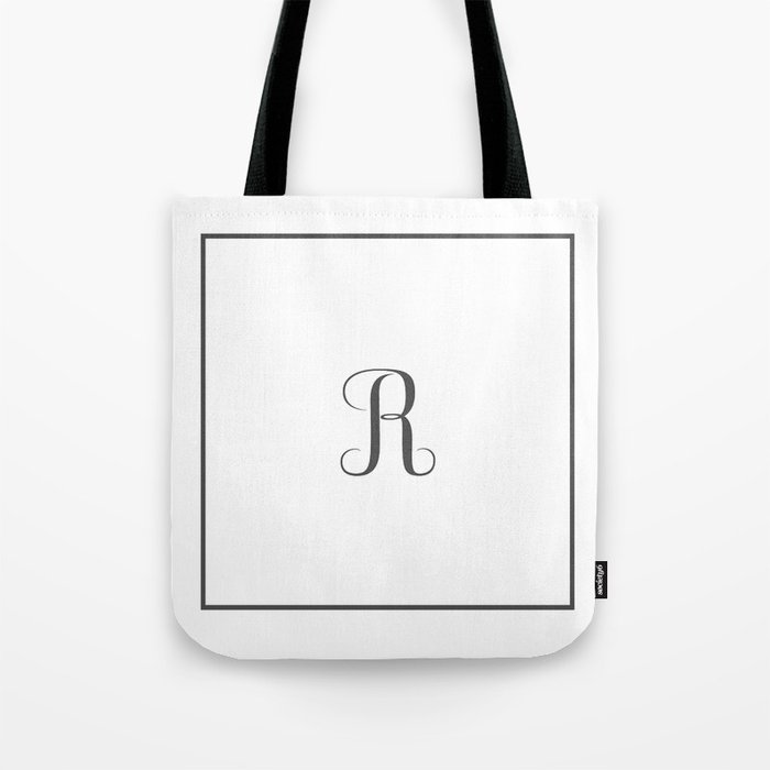 dark grey tote bag