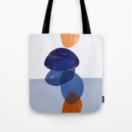 Abstract fine art illustration - orange bue Tote Bag