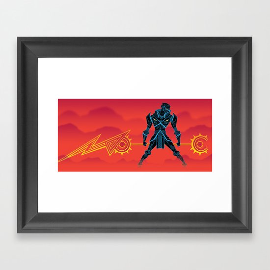 VEKTOR KNIGHT Framed Art Print