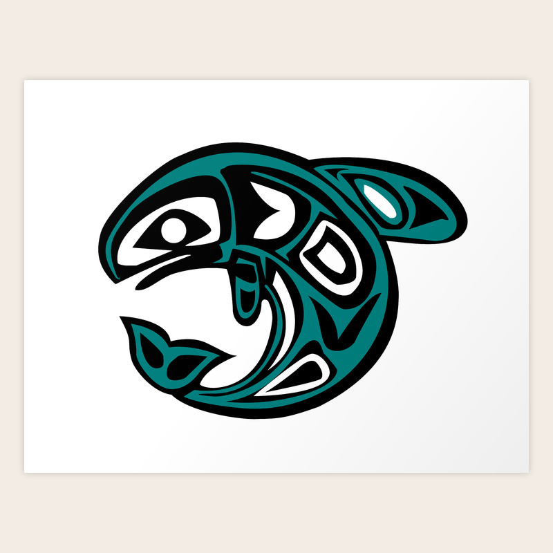 Abstract Tribal Fish Tattoo Art Print By Boutiquebijou Society6