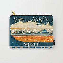 Vintage poster - Palestine Carry-All Pouch | City, Cool, Hip, Vintage, Travel, Asian, Traditional, Tourism, Painting, Tourists 