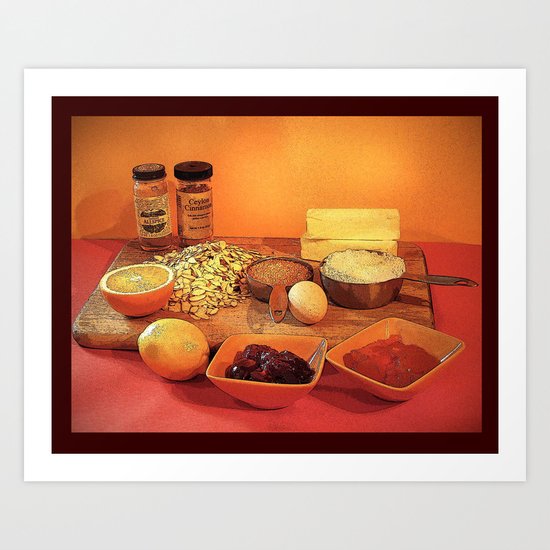 Baking Cookies Art Print