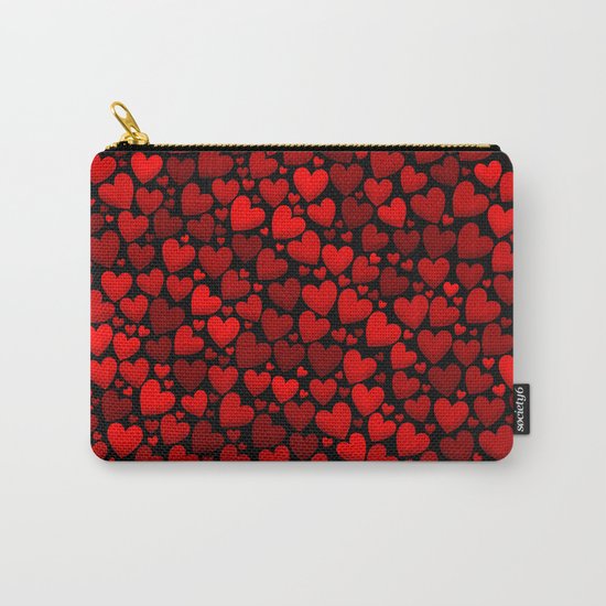 Red hearts Carry-All Pouch