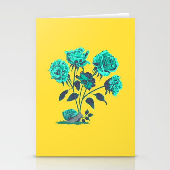 Snails N' Roses Stationery Cards