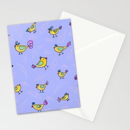 multicolor abstract birds baby Stationery Card