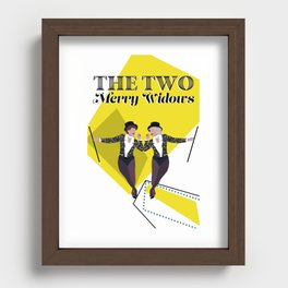 The Two Merry Widows Recessed Framed Print