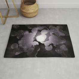 Moon and Thorns - Dark Enchanted Forest  Area & Throw Rug