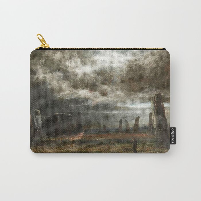  Stonehenge by Moonlight - David Cox (1783-1859) Carry-All Pouch