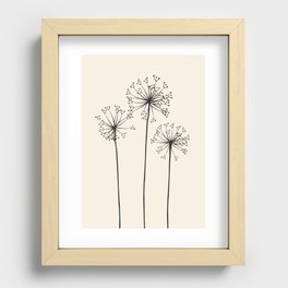 Dandelions Recessed Framed Print