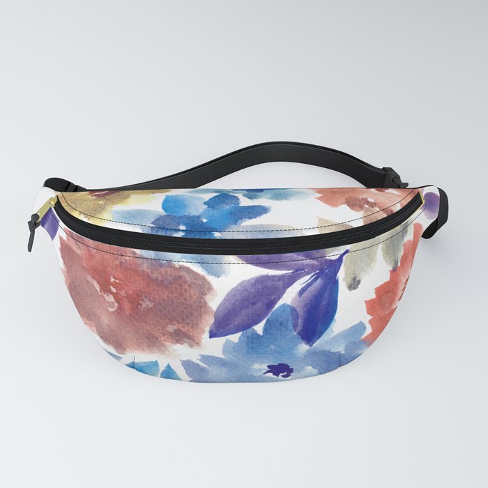 hand painted flowers_3c Fanny Pack