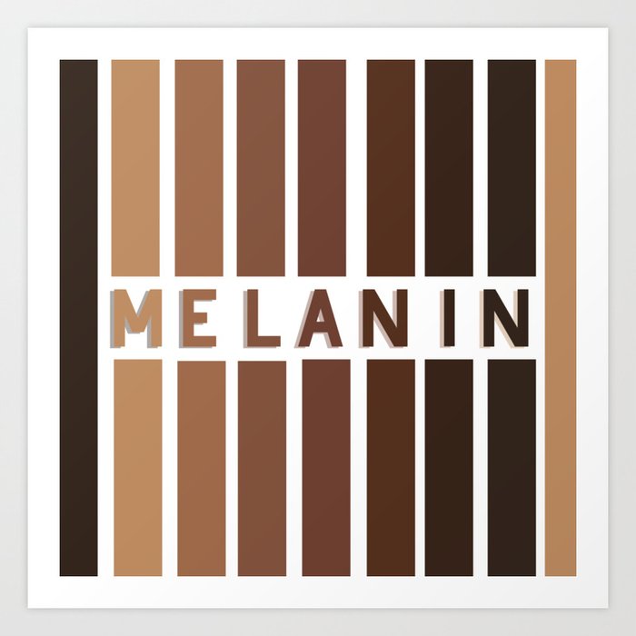 Melanin - Beautiful Skin Tones Art Print