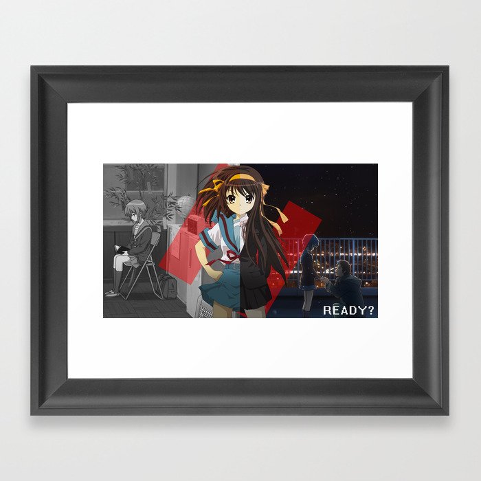 Haruhi Suzumiya Framed Art Print