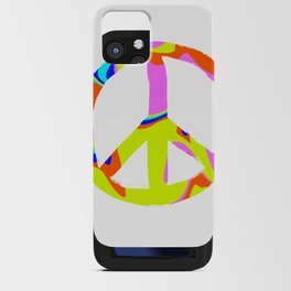 Psychedelic Funky Peace Symbol iPhone Card Case