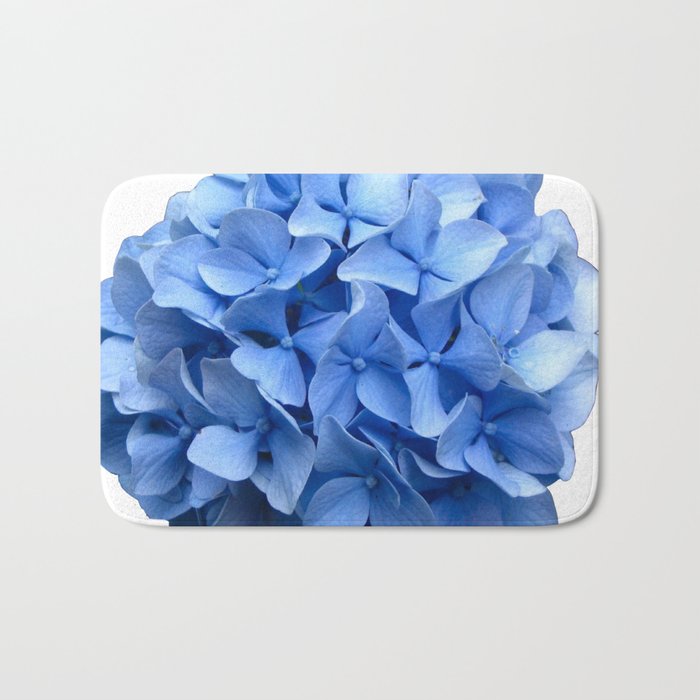 Nantucket Blue Hydrangea Flower Bath Mat