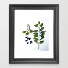 blue and green Framed Art Print