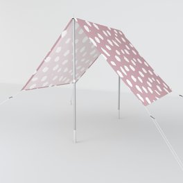 Mauve Brushstroke Dots Sun Shade