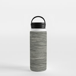 Grey engraved wood board Water Bottle