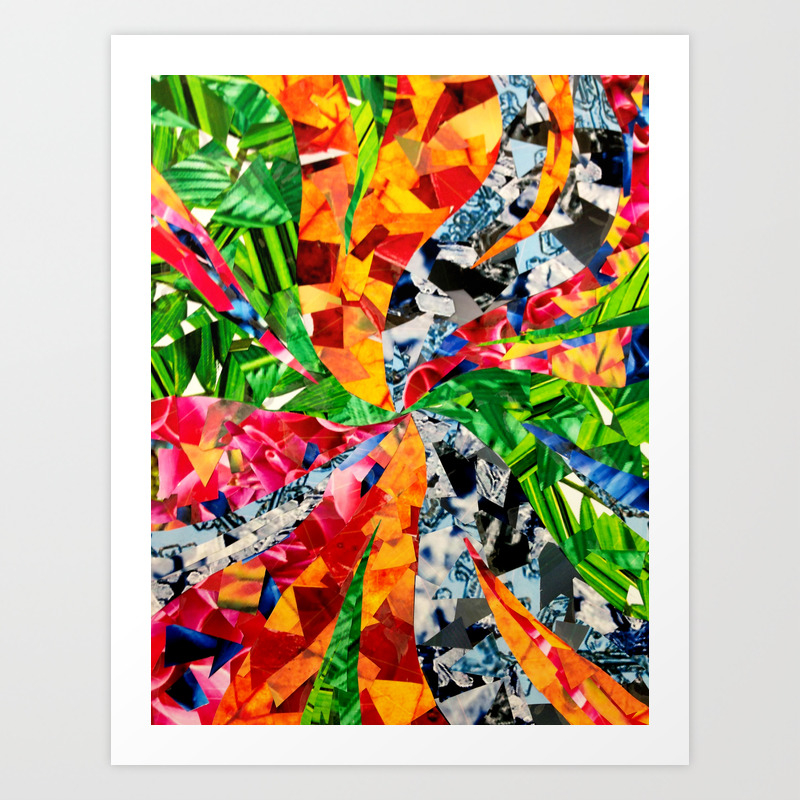 Nature Collage Print by Marcela Caraballo |