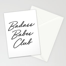 Badass Babes Club 2 Stationery Card