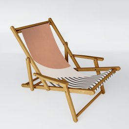 Semicircle Stripes - Terracotta Sling Chair