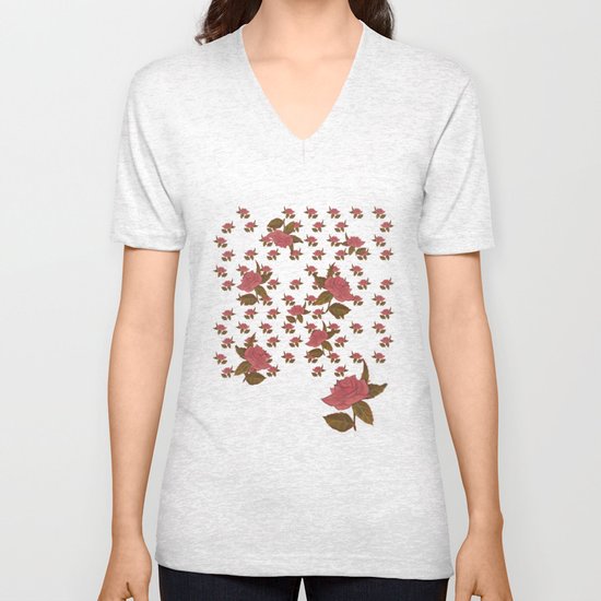 rose Unisex V-Neck