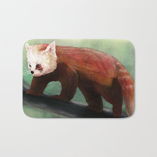 Red Panda Bath Mat