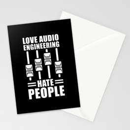 Audio Engineer Sound Technician Gift Stationery Card