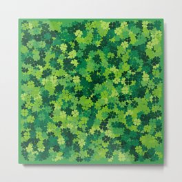 Shamrock Pattern #2 Metal Print