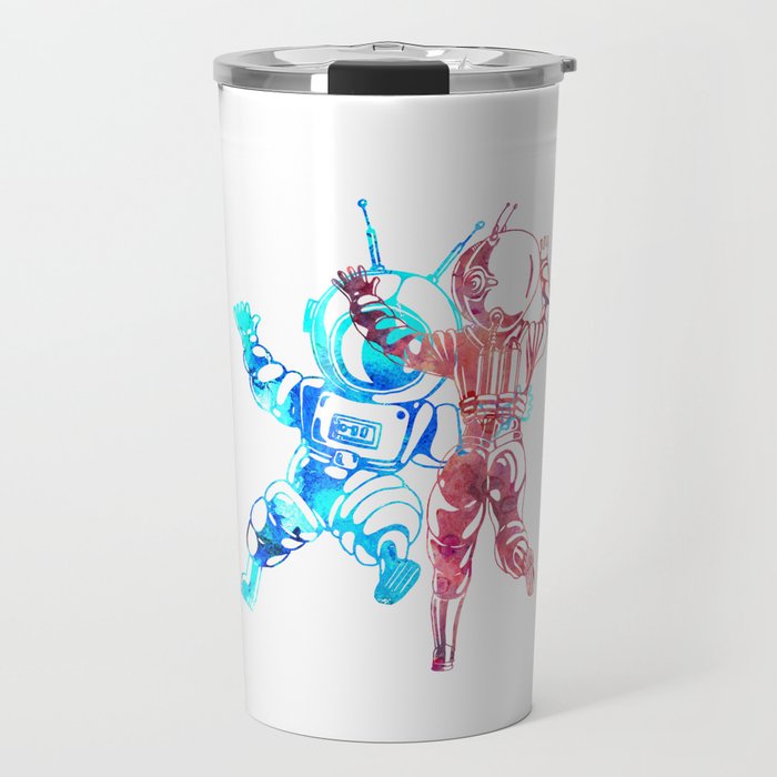 Love Astronauts Cosmonauts Funny Galaxy Space Valentine S Travel Mug By Dimodesigns