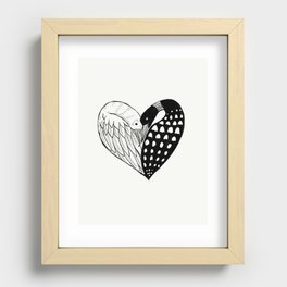 Choose love Recessed Framed Print