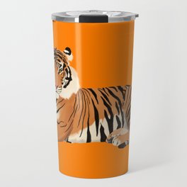 Orange Tiger Travel Mug