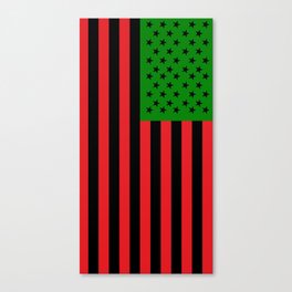 African American Flag (Stars and Stripes Design) Canvas Print
