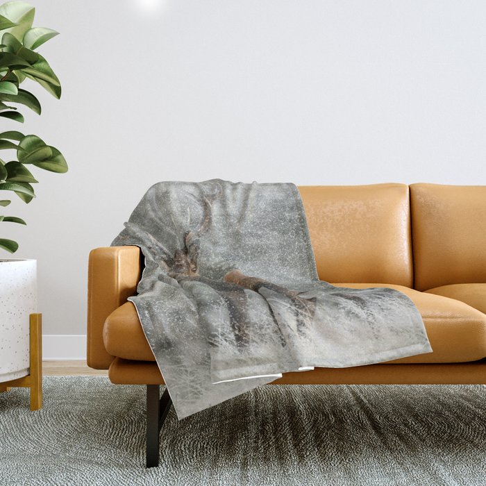 Stag on sale fleece throw