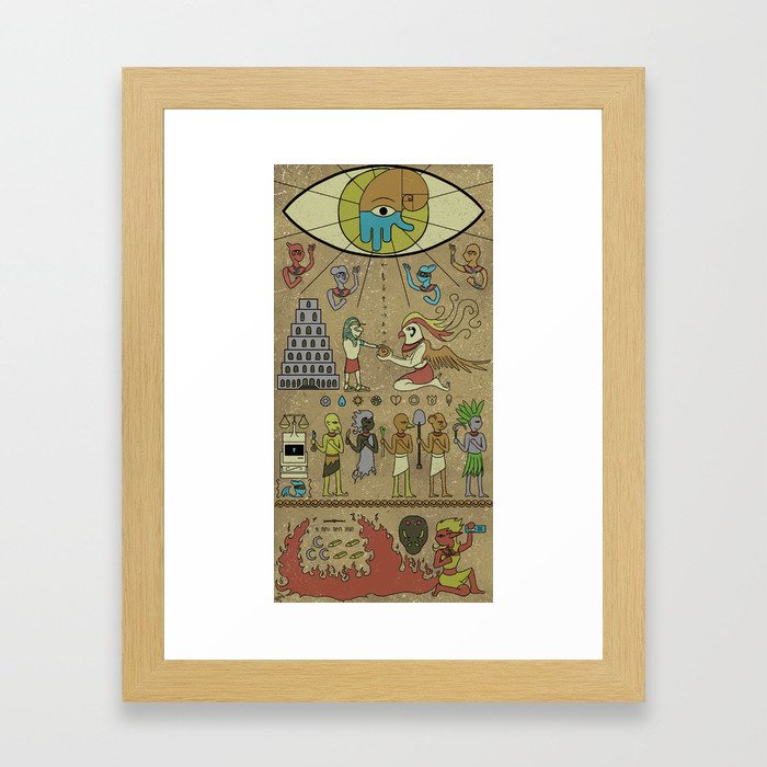 A Most Sacred Tablet Framed Art Print