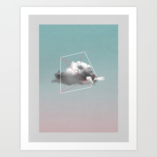 cloud storage Art Print