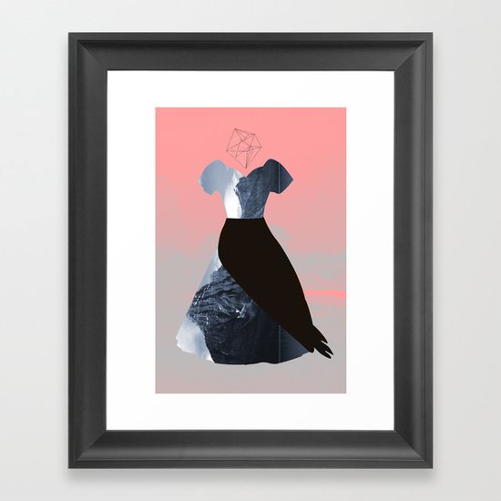 Filled with line Framed Art Print