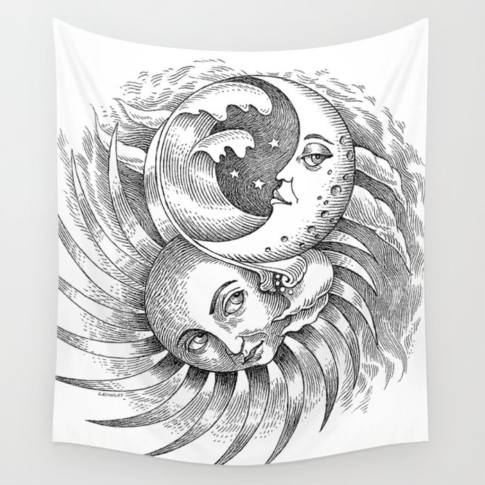 Moon and Sun Wall Tapestry