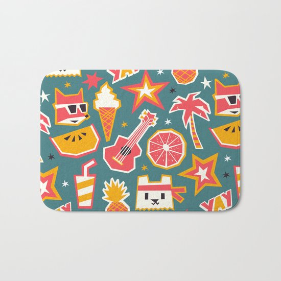 Summer is yay! Bath Mat