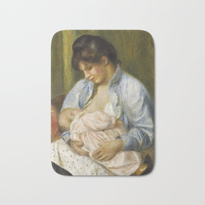 Renoir - A Woman Nursing a Child,1894 Bath Mat