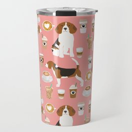Beagle coffee dog breed gifts pupuccino dog lover beagles pure breed Travel Mug